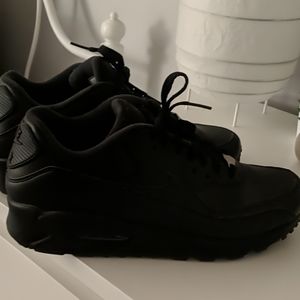 All Black leather Air Max 90s